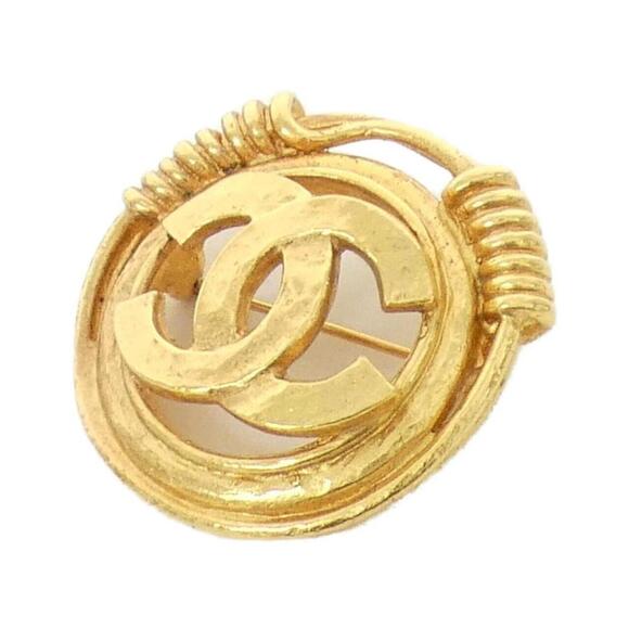 CHANEL Gold Brooch - Picture 1 of 6